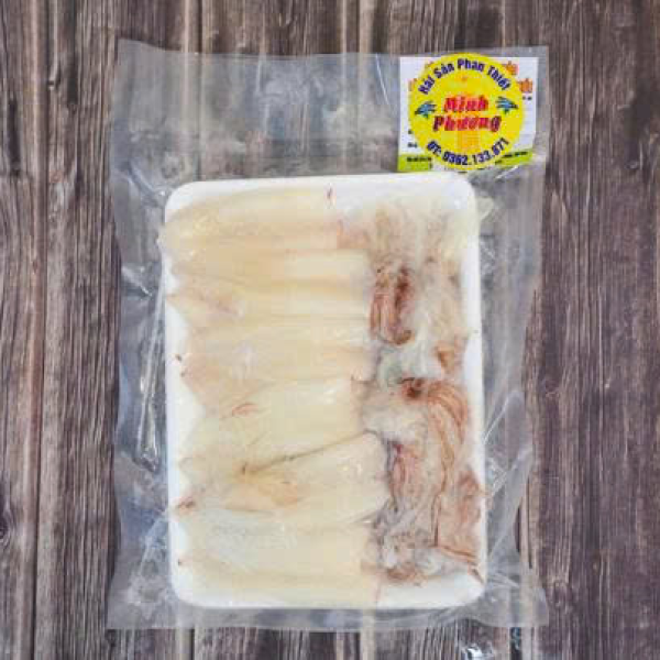 Mực ống tươi đông lột da (size 10-12cm)